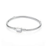 Silver Bracelets Bangles Crystal Ball Love Heart Clasp Beads Charms Moments Bracelet For Women DIY Jewelry-Dollar Bargains Online Shopping Australia