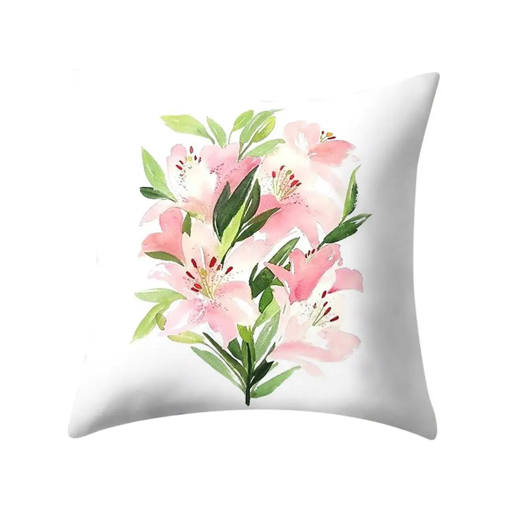 Floral Print Pillow Cover Sofa Cushion Home Decor-Dollar Bargains Online Shopping Australia