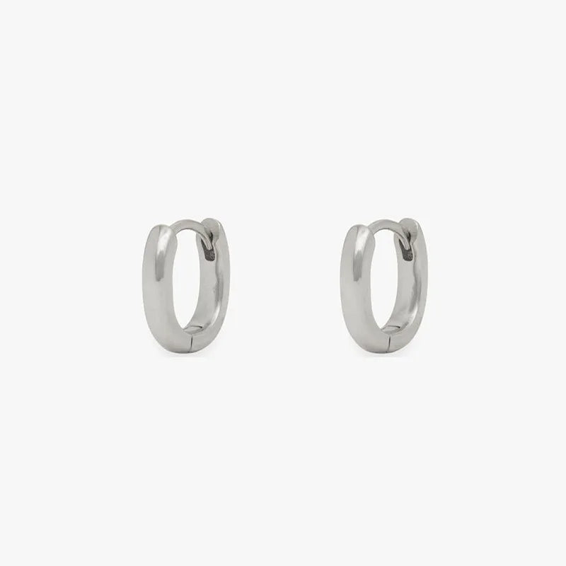 2PCS New Gold Color Square Hoop Earrings Women Men Stainless Steel Huggie Minimalist Punk Unisex Rock Earrings Piercing Jewelry-Dollar Bargains Online Shopping Australia