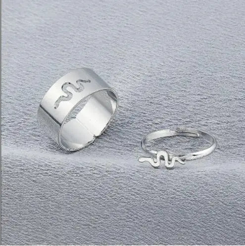 Silver Color Butterfly Rings For Women Men Lover Couple Ring Set Friendship Engagement Wedding Band Open Ring-Dollar Bargains Online Shopping Australia