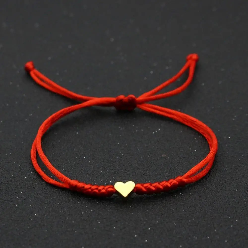 Love Bracelet Red String Bracelet Couple Hand-Woven Adjustable Red Rope Bracelet Jewelry-Dollar Bargains Online Shopping Australia