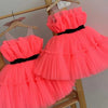 Baby Girls Ruffles Party Dress Elegant 3 8 Year Fluffy Evening Princess Birthday Kids Dresses For Girl Wedding Children Costume-Dollar Bargains Online Shopping Australia