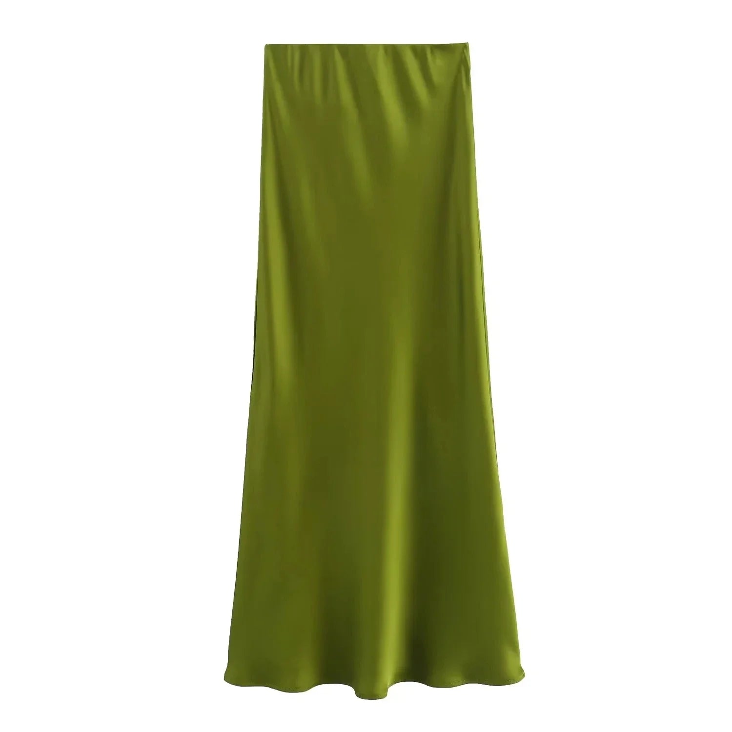 Women's Skirts Basic Satin Skirt High Waist Stylish Long Skirts Midi Chic And Elegan-Dollar Bargains Online Shopping Australia