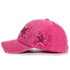 High Ponytail Baseball Caps for Women Snapback Hat Distressed Star Washed Denim Cap Adjustable Hip Hop Hole Star Fishing Hat-Dollar Bargains Online Shopping Australia