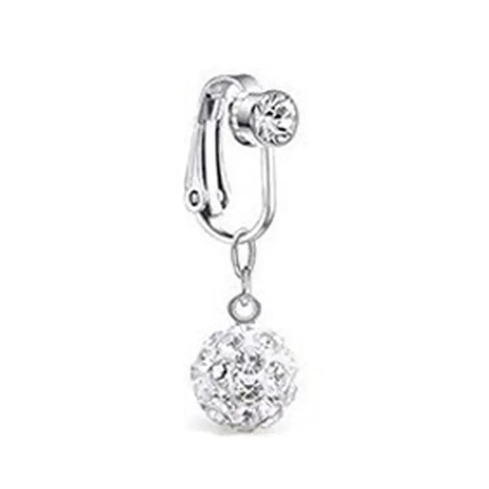 Faux Fake Belly Ring Fake Belly Piercing Non Piercing Umbilical Navel Belly Ring Button Cartilage Clip on Earrings Body Jewelry-Dollar Bargains Online Shopping Australia