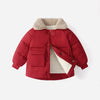 Children's Warm Cotton Jackets Rabbit Fur Collar Coats Baby Short Quilted Jacket Kids Clothes Girl Boy Outerwear-Dollar Bargains Online Shopping Australia