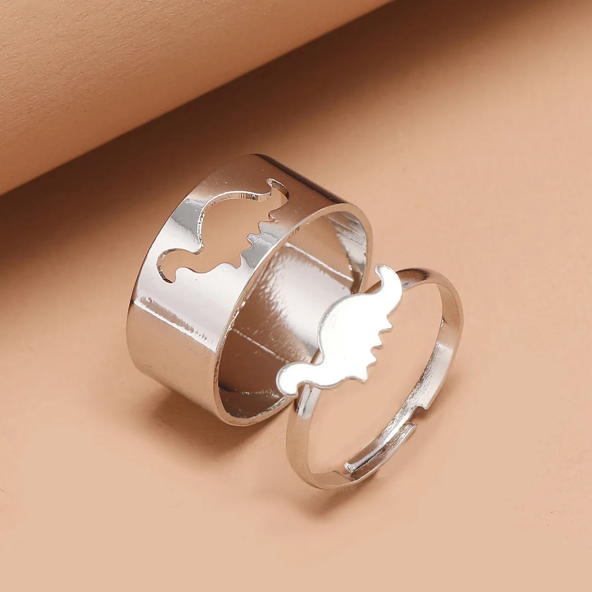 Silver Color Butterfly Rings For Women Men Lover Couple Ring Set Friendship Engagement Wedding Band Open Ring-Dollar Bargains Online Shopping Australia