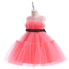 Baby Girls Ruffles Party Dress Elegant 3 8 Year Fluffy Evening Princess Birthday Kids Dresses For Girl Wedding Children Costume-Dollar Bargains Online Shopping Australia