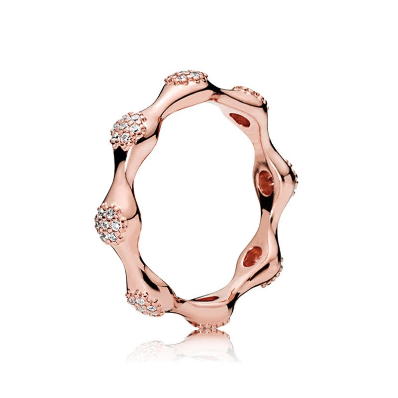 925 Sterling Silver Rings Women Infinity Love Heart Crown Engagement Wedding Ring Rose Gold Crystals Luxury Jewelry-Dollar Bargains Online Shopping Australia