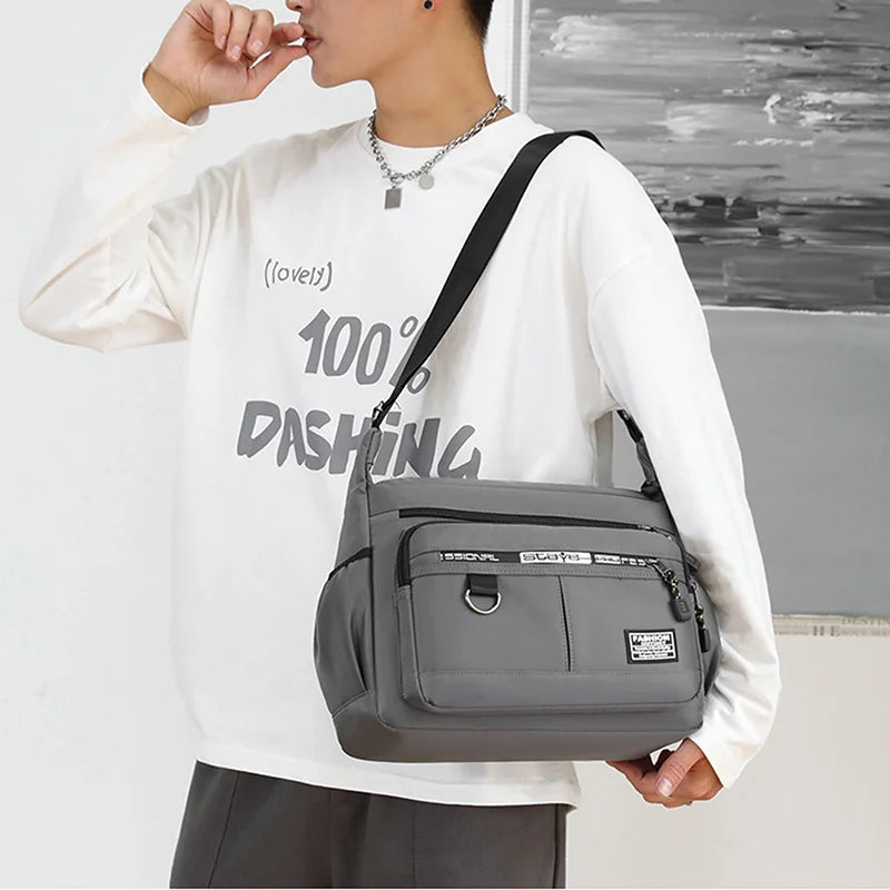 Men's Messenger Crossbody Shoulder Bags Men Small Sling Pack For Work Business Waterproof Oxford Packs Satchel Purse-Dollar Bargains Online Shopping Australia