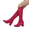 Costumes Knee-High Boots 60s 70s Go Go Boot Retro Ladies Women's Fancy Dress Gogo Party Dance Gothic Shoes-Dollar Bargains Online Shopping Australia