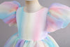 Rainbow Tutu Girls Party Dress Pageant Children Costume Princess Kids Bridesmaid Clothes For Birthday Wedding Gowns-Dollar Bargains Online Shopping Australia