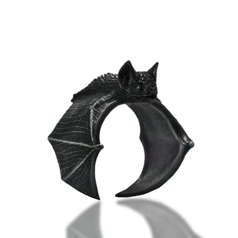 Vintage Dragon Bat Rings for Women Gothic Adjustable Animal Finger Opening Ring Punk Halloween Party Jewelry-Dollar Bargains Online Shopping Australia