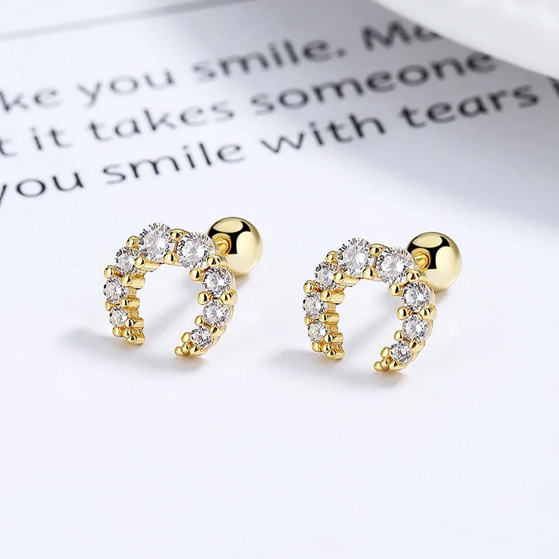 Fashion Gold Color Butterfly Tragus Piercings for The Ear Helix Stud Earrings for Women Tibetan Charm Ear Bone Piercing Jewelry-Dollar Bargains Online Shopping Australia