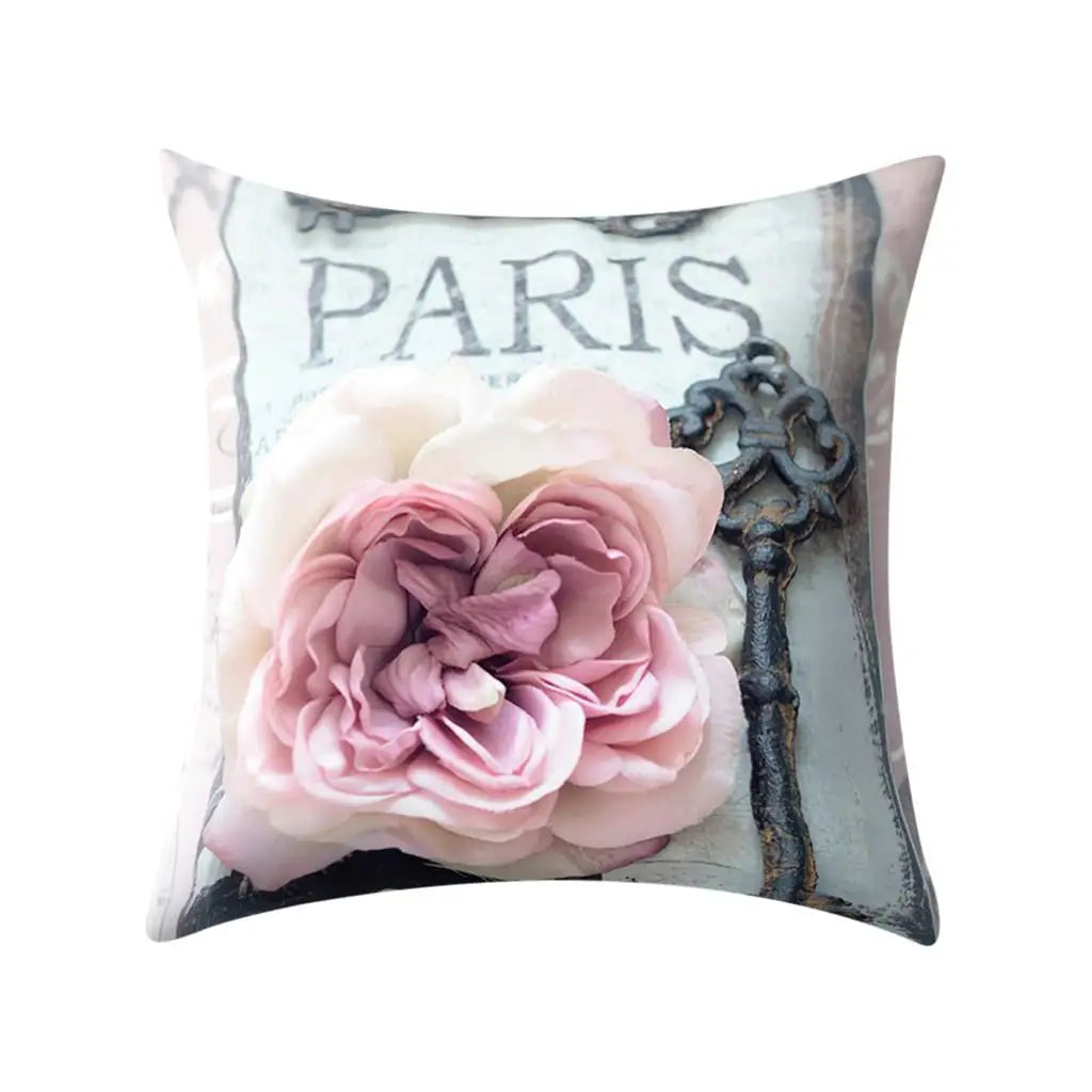 Floral Print Pillow Cover Sofa Cushion Home Decor-Dollar Bargains Online Shopping Australia