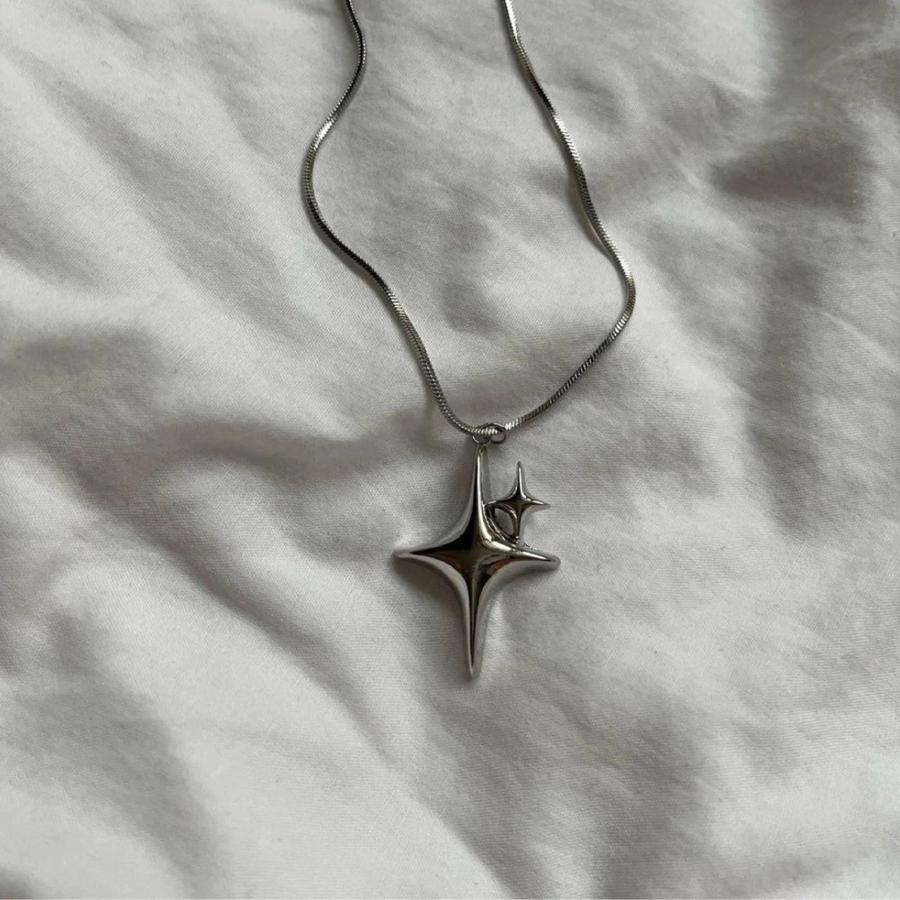 Flower Star Butterfly Pendant Necklaces for Women Vintage Elegant Snake Chains Necklace Y2K Jewelry-Dollar Bargains Online Shopping Australia