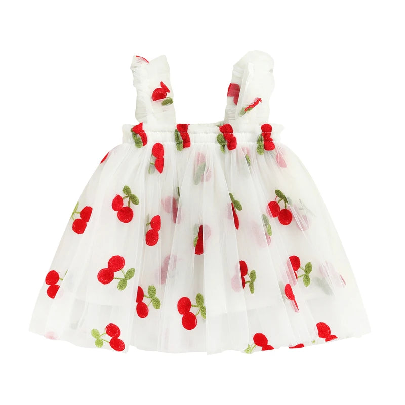 Toddler Dress Kids Girls Party 2023 Summer Sleeveless Daisy Floral Tutu Dress Layered Tulle Dress Princess Birthday Dresses-Dollar Bargains Online Shopping Australia