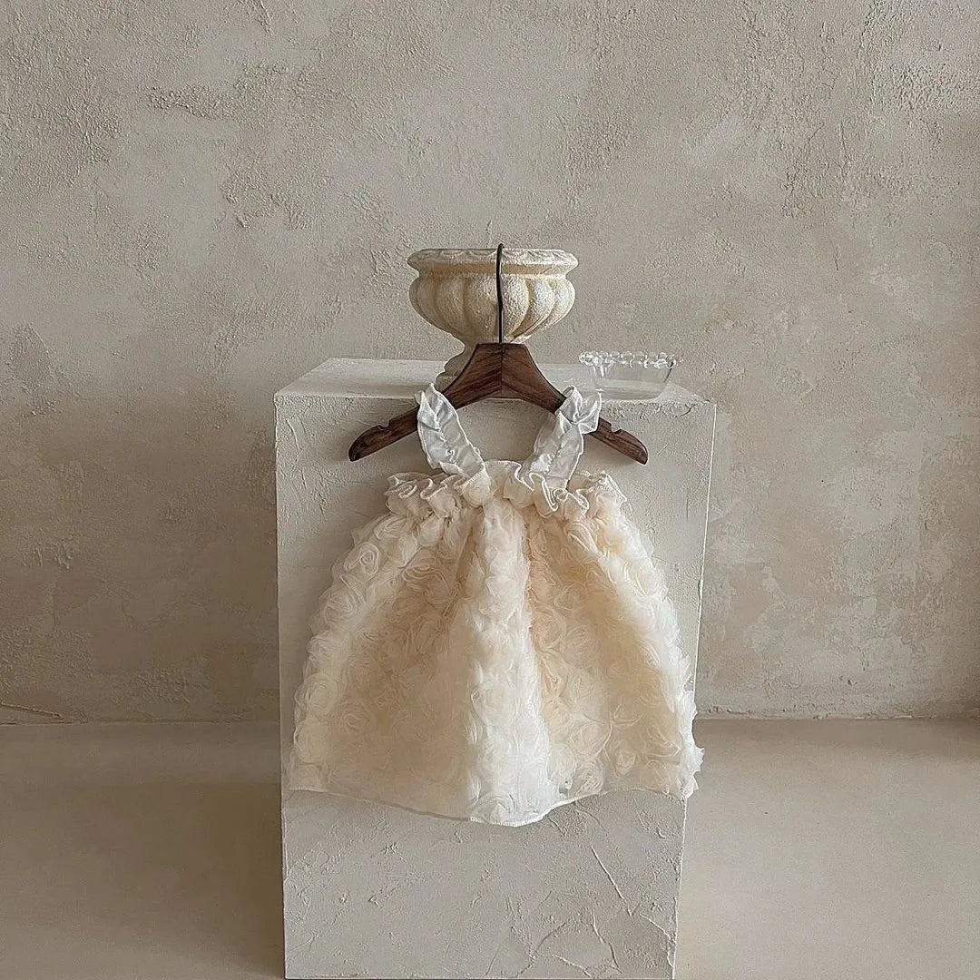 Toddler Baby Girl Fashion Flower Sling Ball Gown Dress Sweet Temperament Princess Dresses-Dollar Bargains Online Shopping Australia