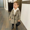 Jackets Child Girl Woolen Double-breasted Baby Trench Coat Lapel Autumn Kids Outerwear Winter Wool Overcoat-Dollar Bargains Online Shopping Australia