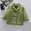 Jackets Child Girl Woolen Double-breasted Baby Trench Coat Lapel Autumn Kids Outerwear Winter Wool Overcoat-Dollar Bargains Online Shopping Australia