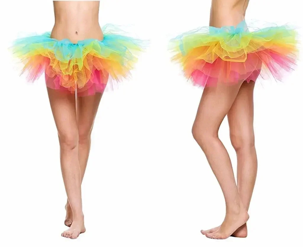 Adult Women's Half Skirt 5 Layers Tulle Puffy Skirt Ballet Short Party Nightclub Mini Skirt Performance Event Costume-Dollar Bargains Online Shopping Australia