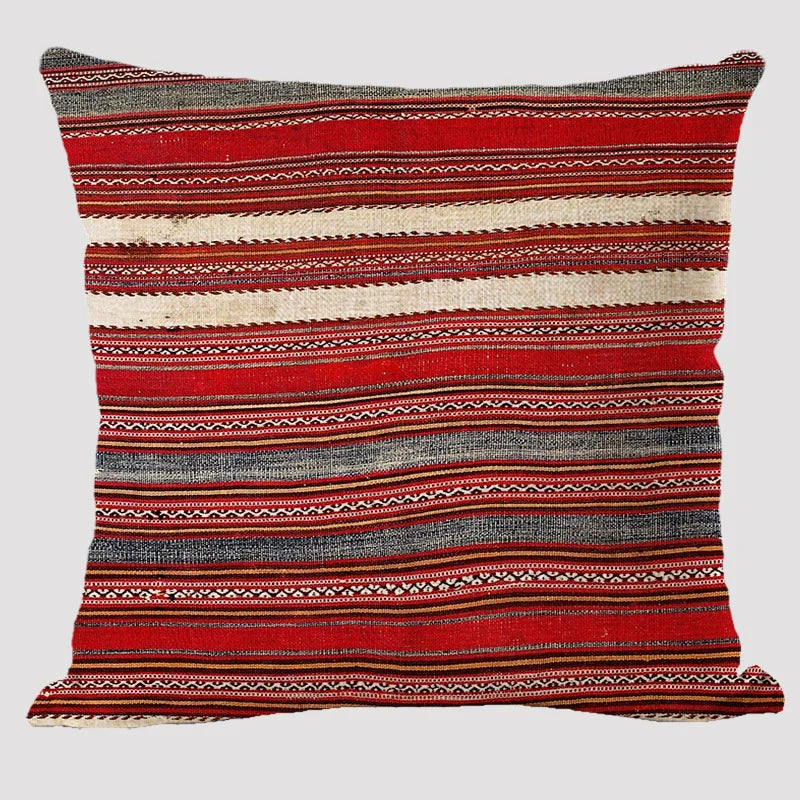 Bohemian Patterns Linen Cushions Case Multicolors Abstract Ethnic Geometry Print Decorative Pillows Case Living Room Sofa Pillow-Dollar Bargains Online Shopping Australia