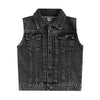 Unisex Baby Boys Girls Lapel Demin Vest Children Short Section Sleeveless Button Denim Jacket For Little Boys Girls-Dollar Bargains Online Shopping Australia