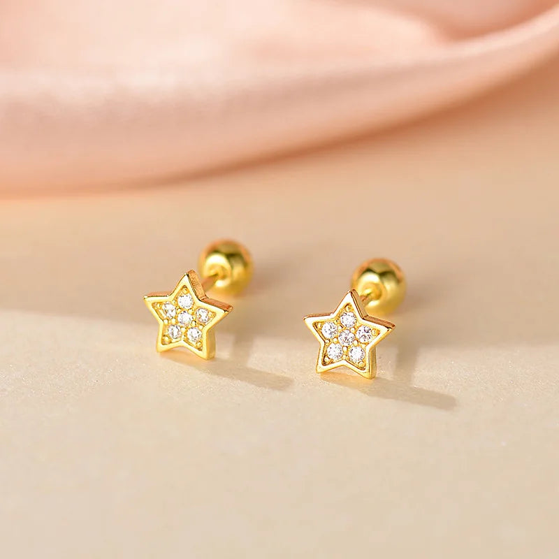 Fashion Gold Color Butterfly Tragus Piercings for The Ear Helix Stud Earrings for Women Tibetan Charm Ear Bone Piercing Jewelry-Dollar Bargains Online Shopping Australia