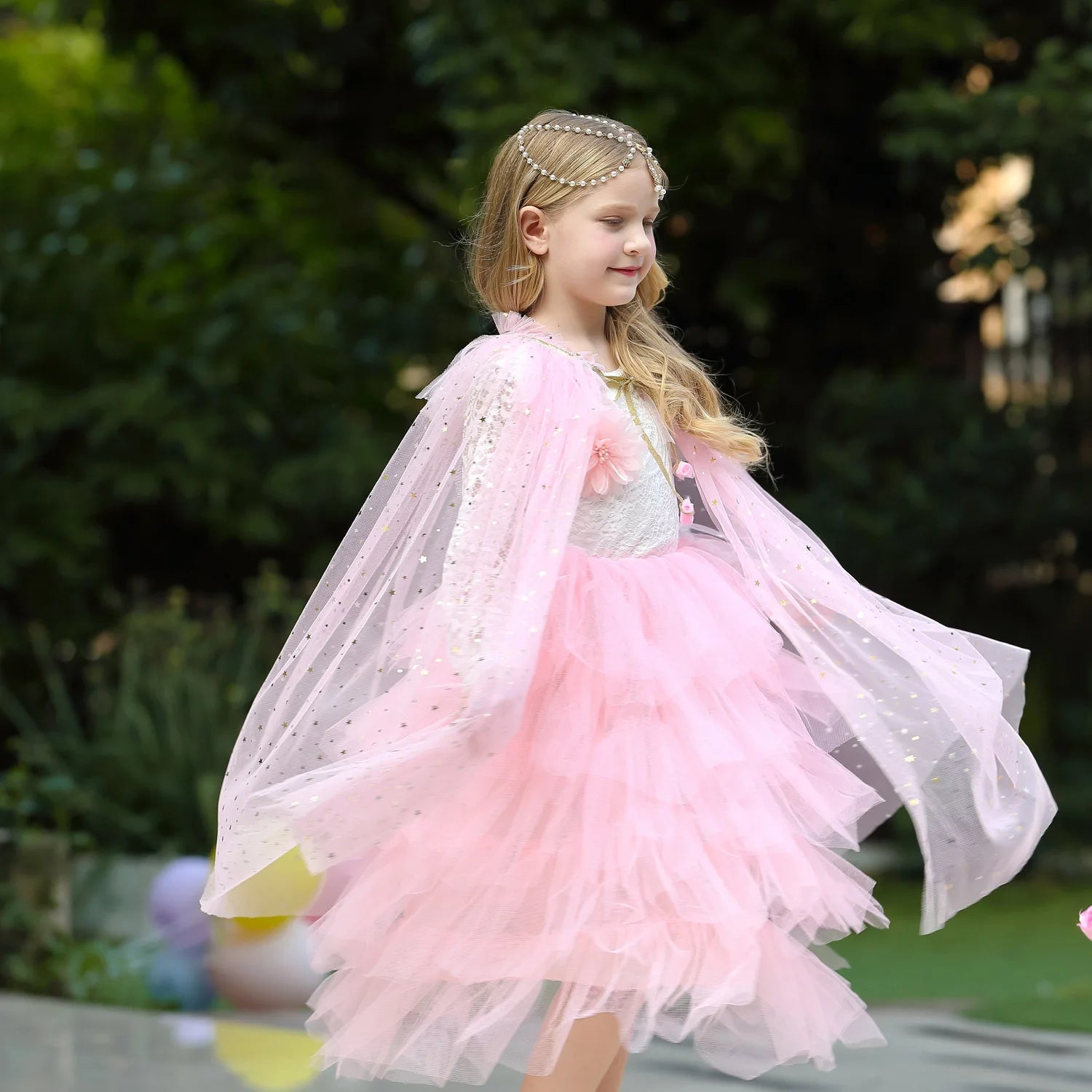 Princess Robe Rainbow Kids Princess Cloak For Girl Princess Cape Cloak Fairy Cape Cloak Anna Clothes-Dollar Bargains Online Shopping Australia