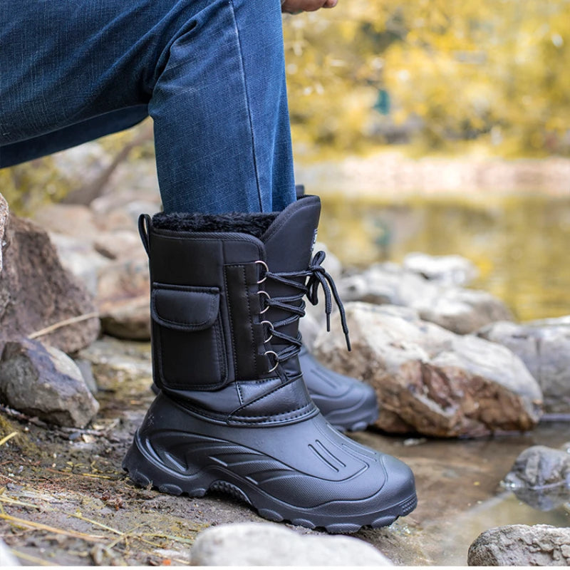 Outdoor Sports Men Boots Waterproof Shoes Men Light Rain Boots Fishing Boots Winter Snow Boots New-Dollar Bargains Online Shopping Australia