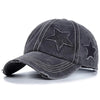 High Ponytail Baseball Caps for Women Snapback Hat Distressed Star Washed Denim Cap Adjustable Hip Hop Hole Star Fishing Hat-Dollar Bargains Online Shopping Australia