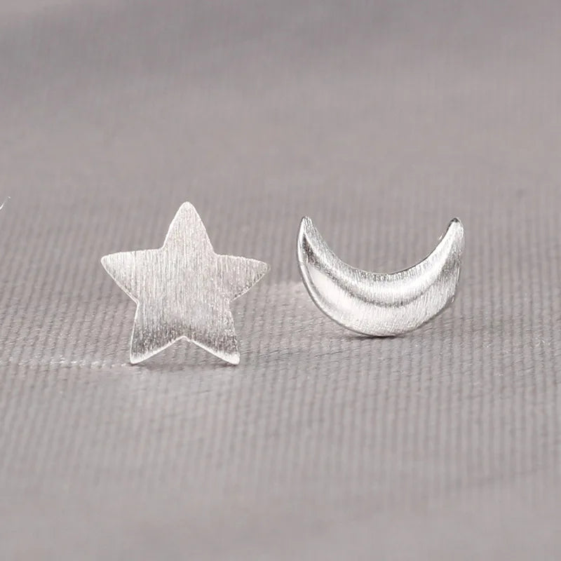 925 Silver Needles Lovely Mini Stud Earrings Women Cute Heart Star Moon Daisy Christmas Xmas Planet Butterfly Ear Studs-Dollar Bargains Online Shopping Australia