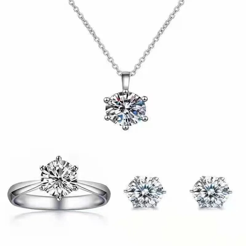 Luxury Pearl Bridal Jewelry Sets for Women Fashion Cubic Zirconia Earrings Necklace Wedding Accessories-Dollar Bargains Online Shopping Australia