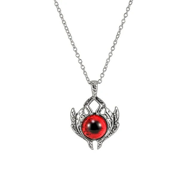 Pentagram shape Devil's Eye Pendant Necklace For Men And Women Punk Retro Non Adjustable Metal Collar Trending Jewelry Gifts-Dollar Bargains Online Shopping Australia