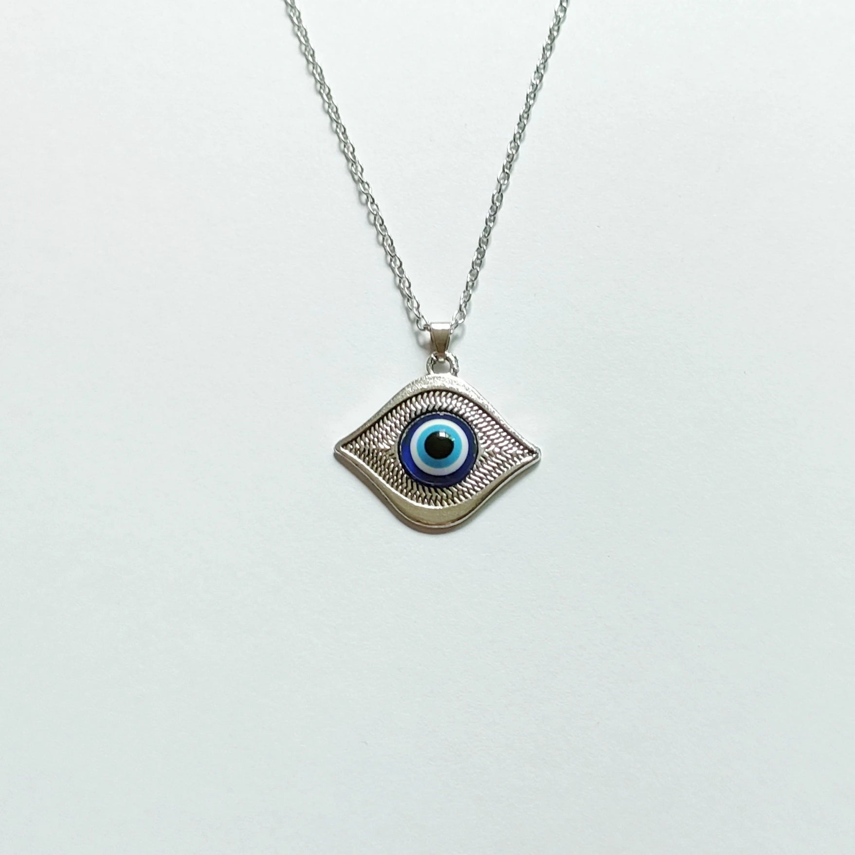 Punk Evil Eye Necklaces Blue Eyeball Connect Exaggeration Multiple Dense Evil Eyes Necklace-Dollar Bargains Online Shopping Australia