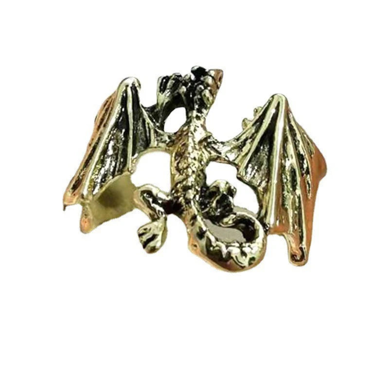 Vintage Dragon Bat Rings for Women Gothic Adjustable Animal Finger Opening Ring Punk Halloween Party Jewelry-Dollar Bargains Online Shopping Australia