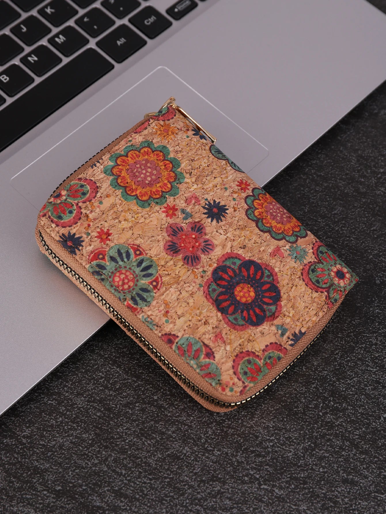 Multifunctional Bohemian style short women's wallet wood grain multi card slot wallet large capacity portable car-Dollar Bargains Online Shopping Australia