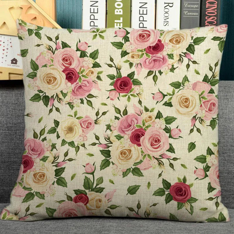 Nordic plant print cushion home decorative pillow 45x45cm pillowcase Modern sofa Decor tropical leaves seat back-Dollar Bargains Online Shopping Australia