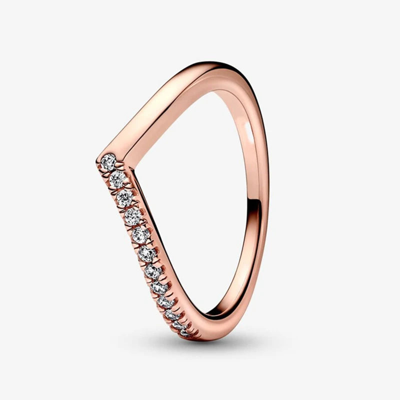 925 Sterling Silver Rings Women Infinity Love Heart Crown Engagement Wedding Ring Rose Gold Crystals Luxury Jewelry-Dollar Bargains Online Shopping Australia