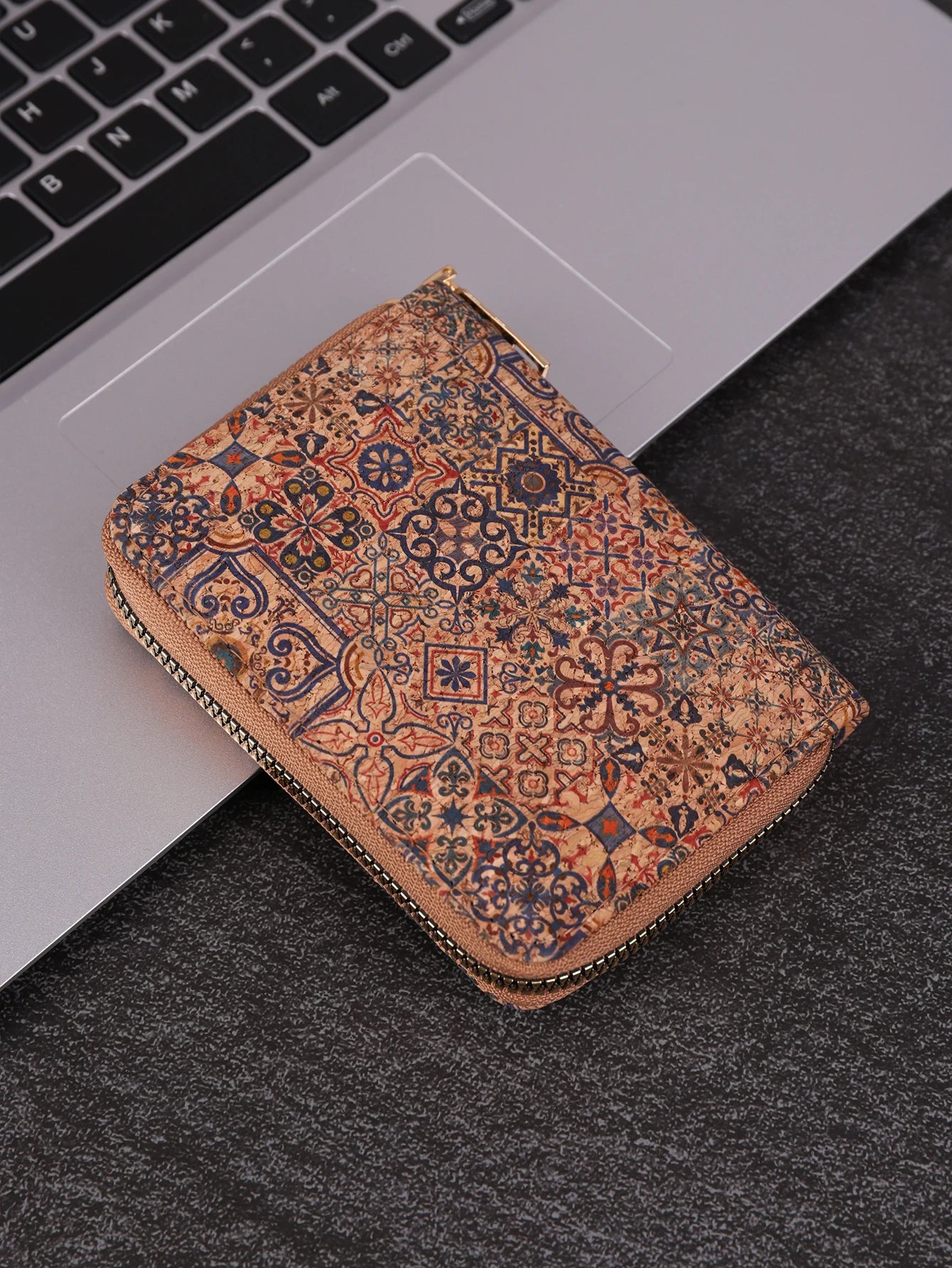 Multifunctional Bohemian style short women's wallet wood grain multi card slot wallet large capacity portable car-Dollar Bargains Online Shopping Australia