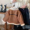 Boys And Girls Winter Korean Style Fur One-piece Deerskin Velvet Warm Coat-Dollar Bargains Online Shopping Australia