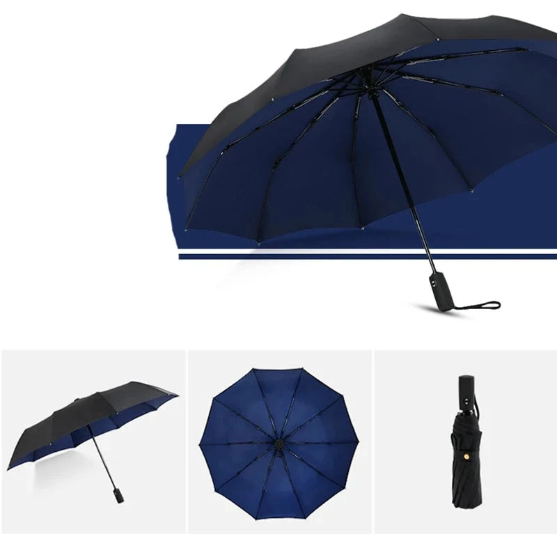 Windproof Double Layer Resistant Umbrella Fully Automatic Rain Men Women 10K Strong Luxury Business Male Large Umbrellas Parasol-Dollar Bargains Online Shopping Australia