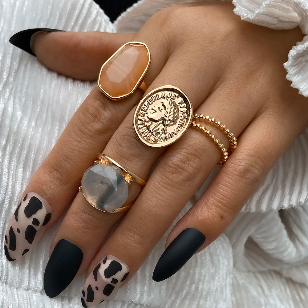 Ring set women rings for girls charms rings set for women boho jewelry punk accessories-Dollar Bargains Online Shopping Australia