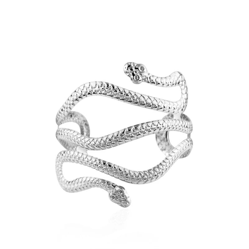 Shiny Exaggerated Metal Cross Hollow Lady Bracelet Snake Arm Jewelry Retro Women's Bracelets-Dollar Bargains Online Shopping Australia