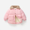 Children's Warm Cotton Jackets Rabbit Fur Collar Coats Baby Short Quilted Jacket Kids Clothes Girl Boy Outerwear-Dollar Bargains Online Shopping Australia