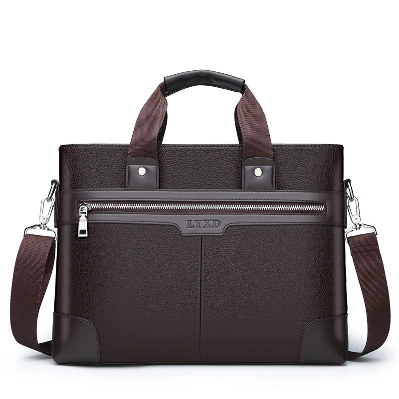 Men's Business Briefcases PU Leather Shoulder Messenger Bags Travel Handbag Totes For Macbook-Dollar Bargains Online Shopping Australia