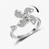 Fidget Spinner Ring Anxiety for Women Multiple Crystal Flower Eye Butterfly Animal Ring Rotate Anti Stress Wedding Jewerly-Dollar Bargains Online Shopping Australia