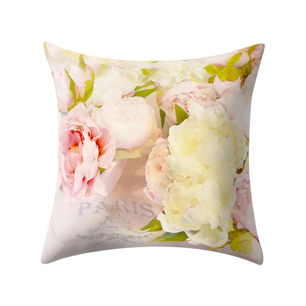 Floral Print Pillow Cover Sofa Cushion Home Decor-Dollar Bargains Online Shopping Australia