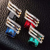 Gold-plated Zircon Earrings Crystal Earrings Engagement Earrings for women Princess Jewelry Birthday Anniversary Gifts-Dollar Bargains Online Shopping Australia