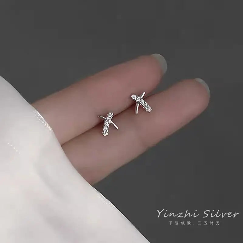 925 Silver Needle Zircon Earrings Hypoallergenic Fashion Ear Studs Female Pendant Tassel Pendant Earrings for Women Jewelry Gift-Dollar Bargains Online Shopping Australia